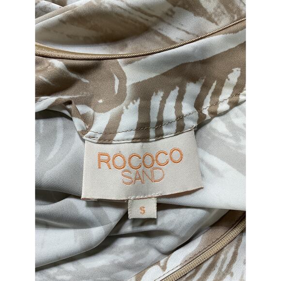 Rococo Sand White Satin Maxi Dress Size S - Picture 4 of 5